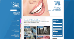 Desktop Screenshot of clinicadentalcorrea.com