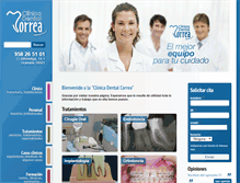 Tablet Screenshot of clinicadentalcorrea.com